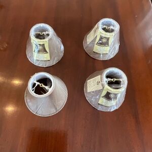 NWT- 4 TAILORED STRING CHANDELIER/SCONCE SHADES